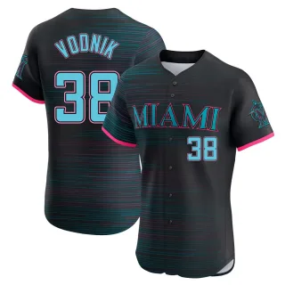 Men's Elite Black Victor Vodnik Miami Marlins 2025 City Connect Jersey