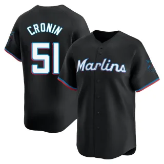 Youth Limited Black Declan Cronin Miami Marlins Alternate Jersey