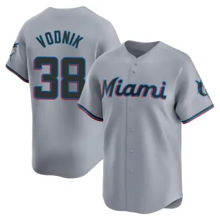 Youth Limited Gray Victor Vodnik Miami Marlins Road Jersey