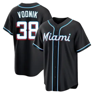 Youth Replica Black Victor Vodnik Miami Marlins Fashion Out Jersey