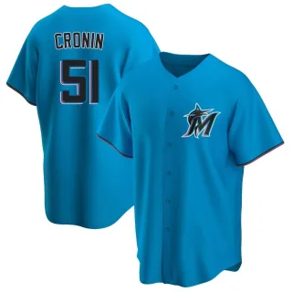 Youth Replica Blue Declan Cronin Miami Marlins Alternate Jersey